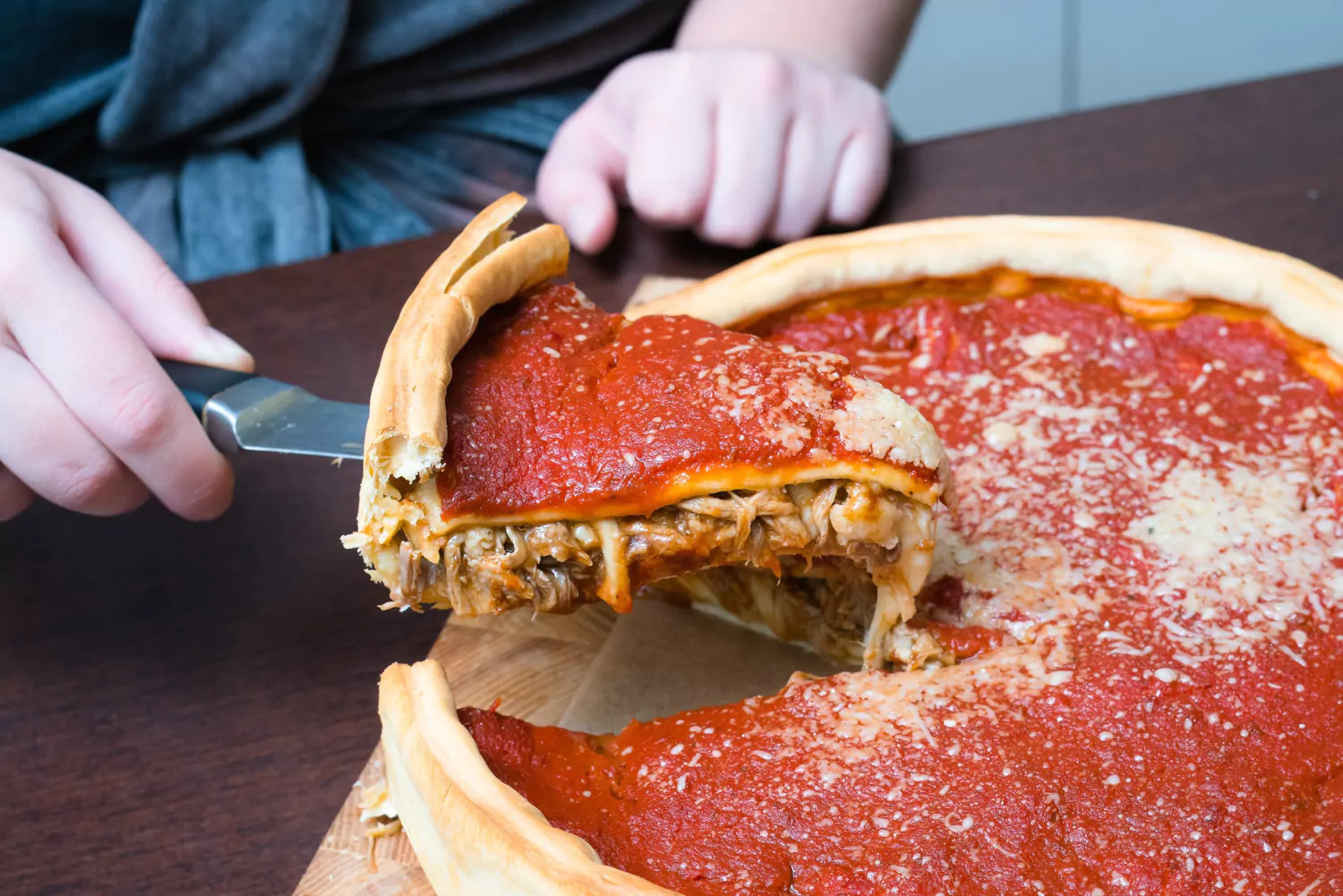 1074 1.jpg Pizzaform Til Chicago Style Pizza – Ø32 cm - Billede 2